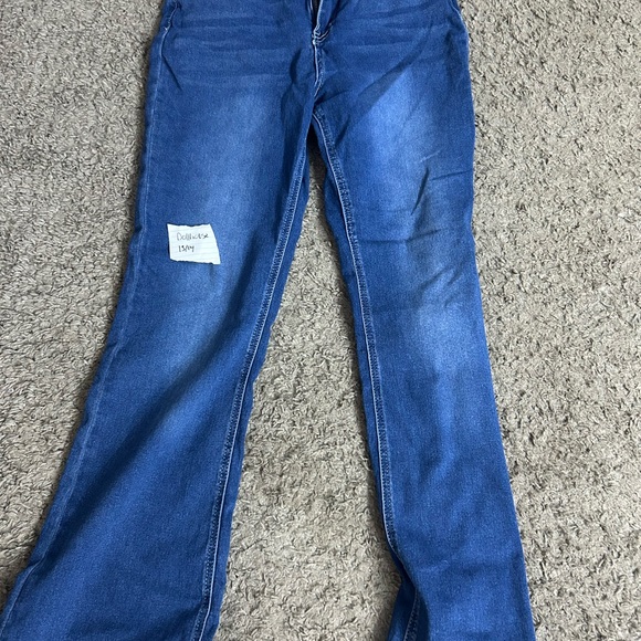 Dollhouse Women's Flare Jeans in Blue - Picture 1 of 2